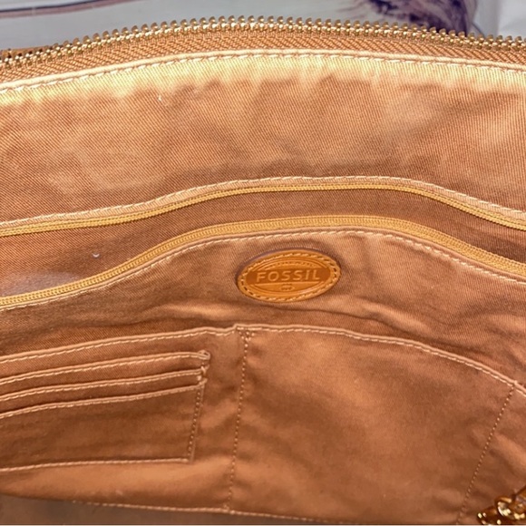 Fossil Sydney Shopper Tote Polka Dot Black and White - Picture 11 of 12